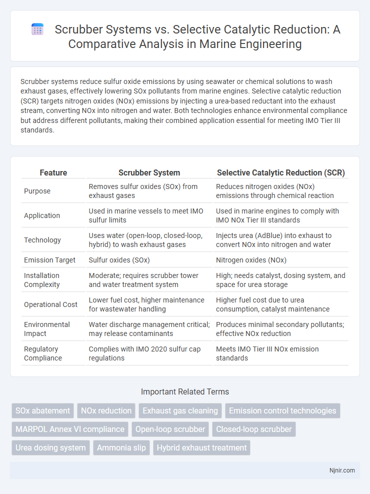 Scrubber Systems vs. Selective Catalytic Reduction: A Comparative Analysis in Marine Engineering