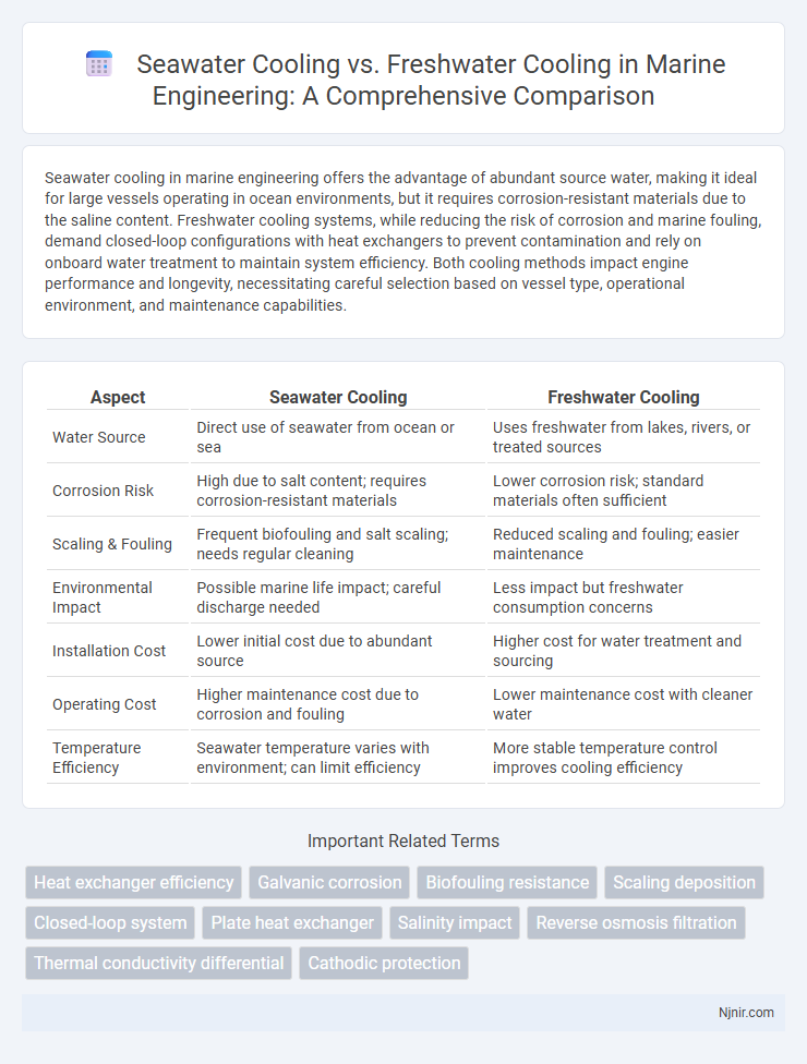 Seawater Cooling vs. Freshwater Cooling in Marine Engineering: A Comprehensive Comparison
