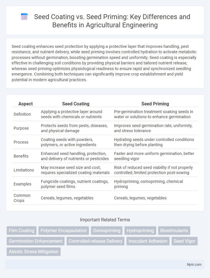 Seed Coating vs. Seed Priming: Key Differences and Benefits in Agricultural Engineering