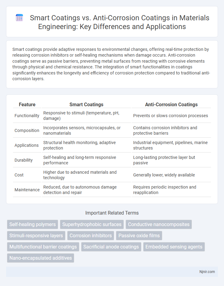 Smart Coatings vs. Anti-Corrosion Coatings in Materials Engineering: Key Differences and Applications