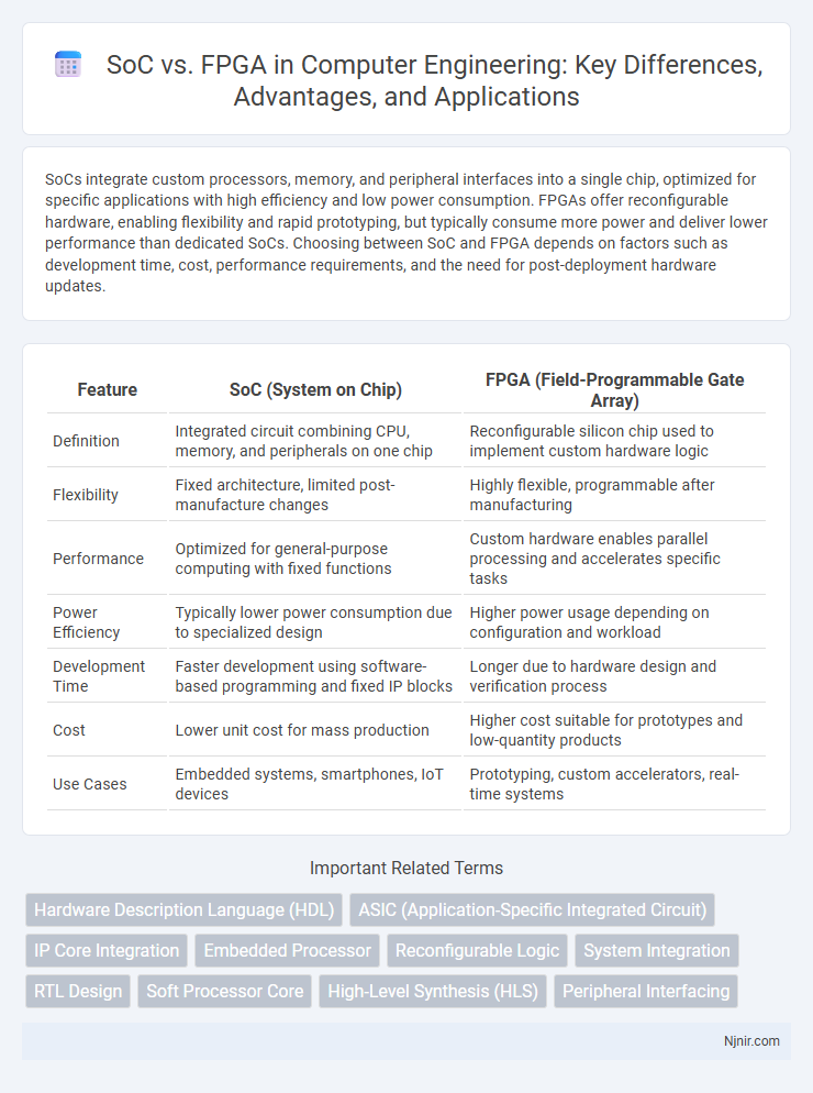 SoC vs. FPGA in Computer Engineering: Key Differences, Advantages, and Applications