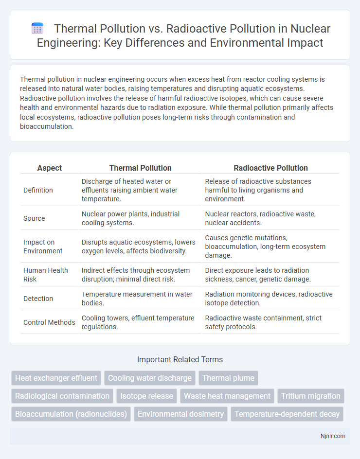 Thermal Pollution vs. Radioactive Pollution in Nuclear Engineering: Key Differences and Environmental Impact