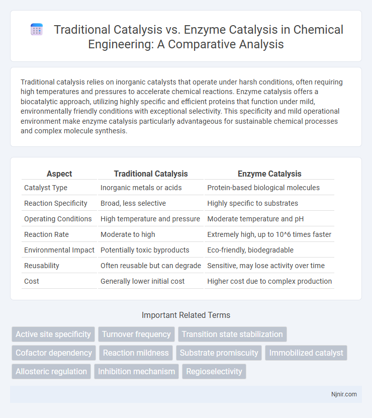 Traditional Catalysis vs. Enzyme Catalysis in Chemical Engineering: A Comparative Analysis