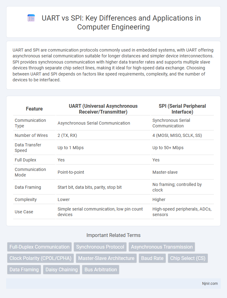 UART vs SPI: Key Differences and Applications in Computer Engineering