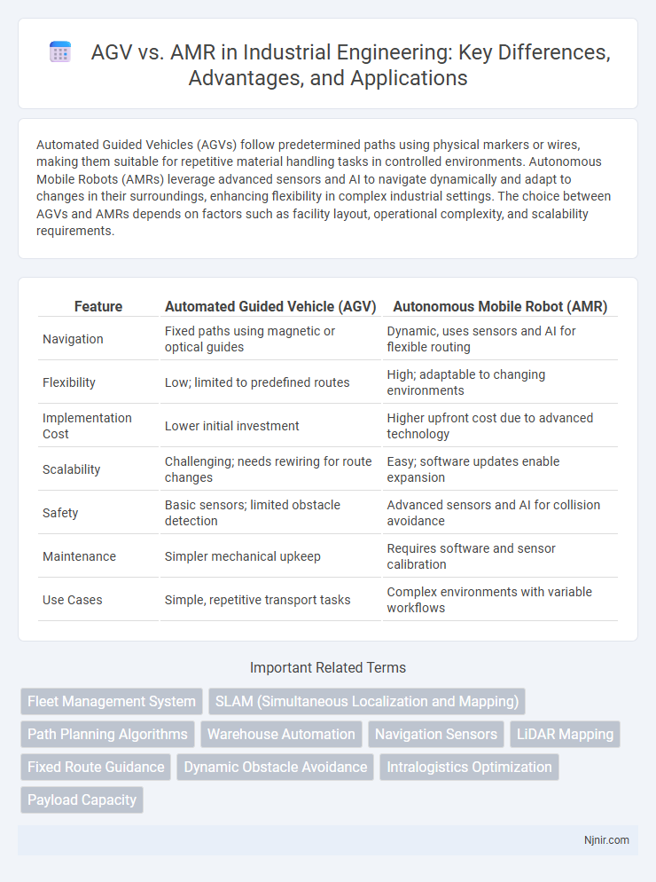 AGV vs. AMR in Industrial Engineering: Key Differences, Advantages, and Applications