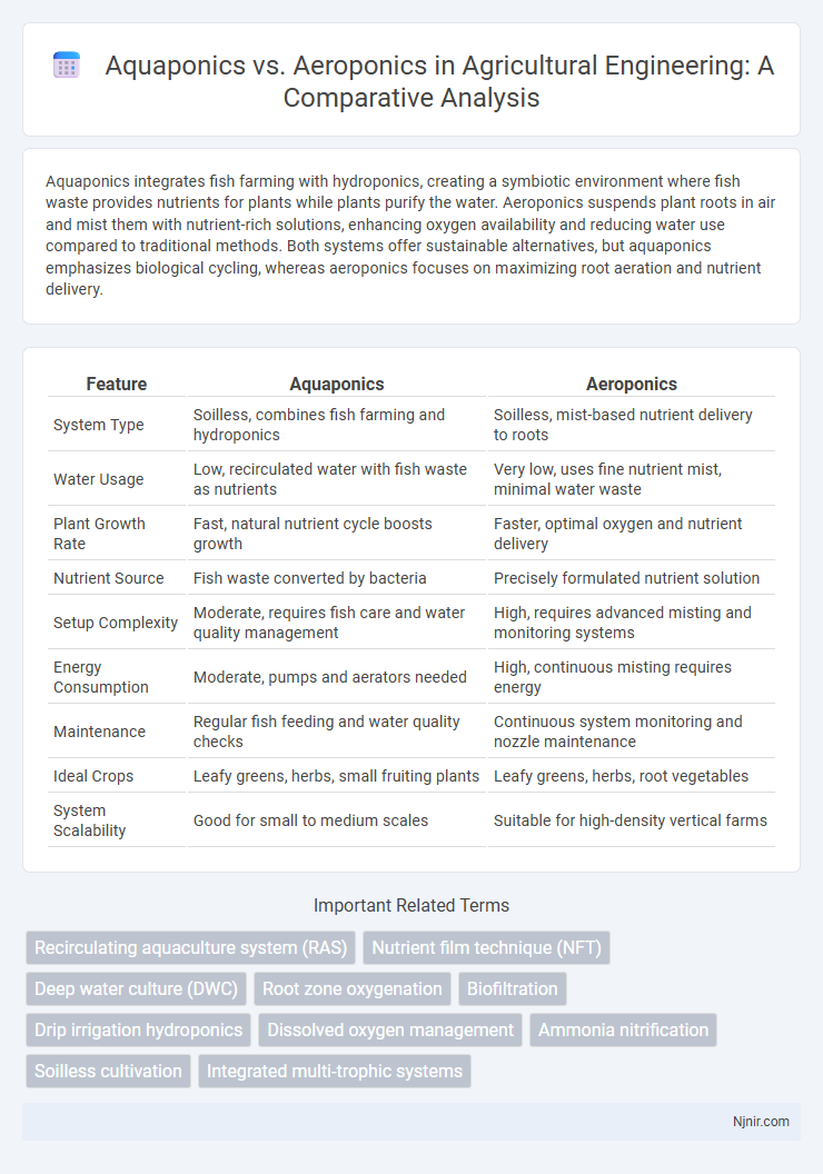 Aquaponics vs. Aeroponics in Agricultural Engineering: A Comparative Analysis