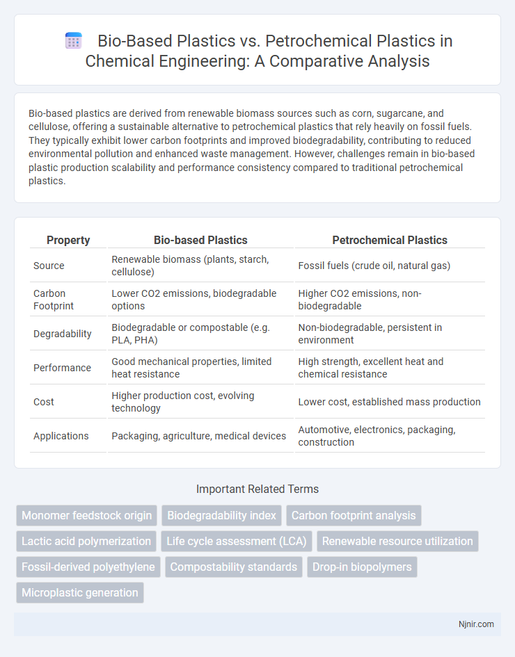 Bio-Based Plastics vs. Petrochemical Plastics in Chemical Engineering: A Comparative Analysis