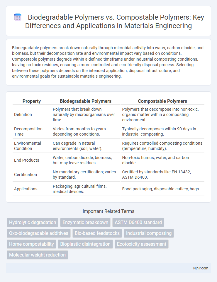 Biodegradable Polymers vs. Compostable Polymers: Key Differences and Applications in Materials Engineering