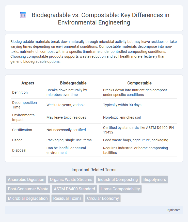 Biodegradable vs. Compostable: Key Differences in Environmental Engineering