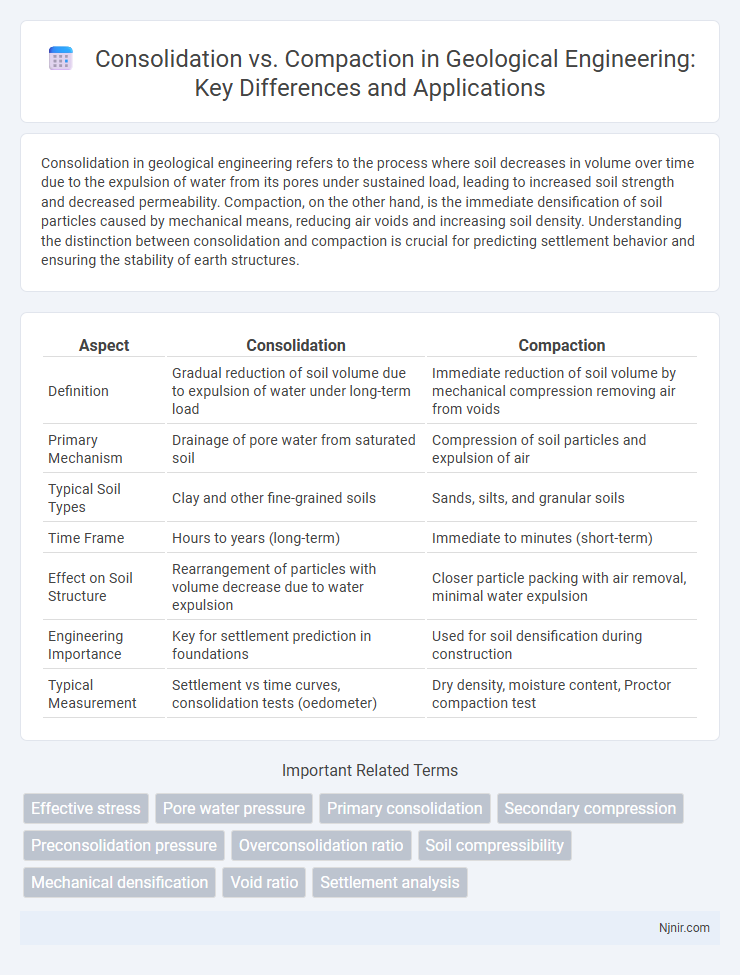 Consolidation vs. Compaction in Geological Engineering: Key Differences and Applications