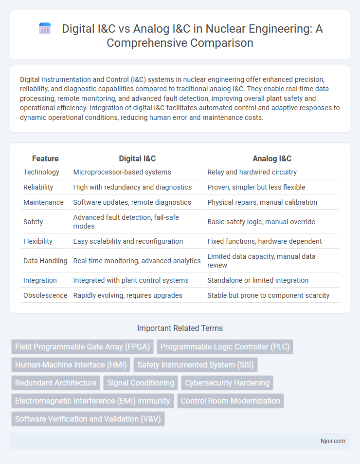 Digital I&C vs Analog I&C in Nuclear Engineering: A Comprehensive Comparison
