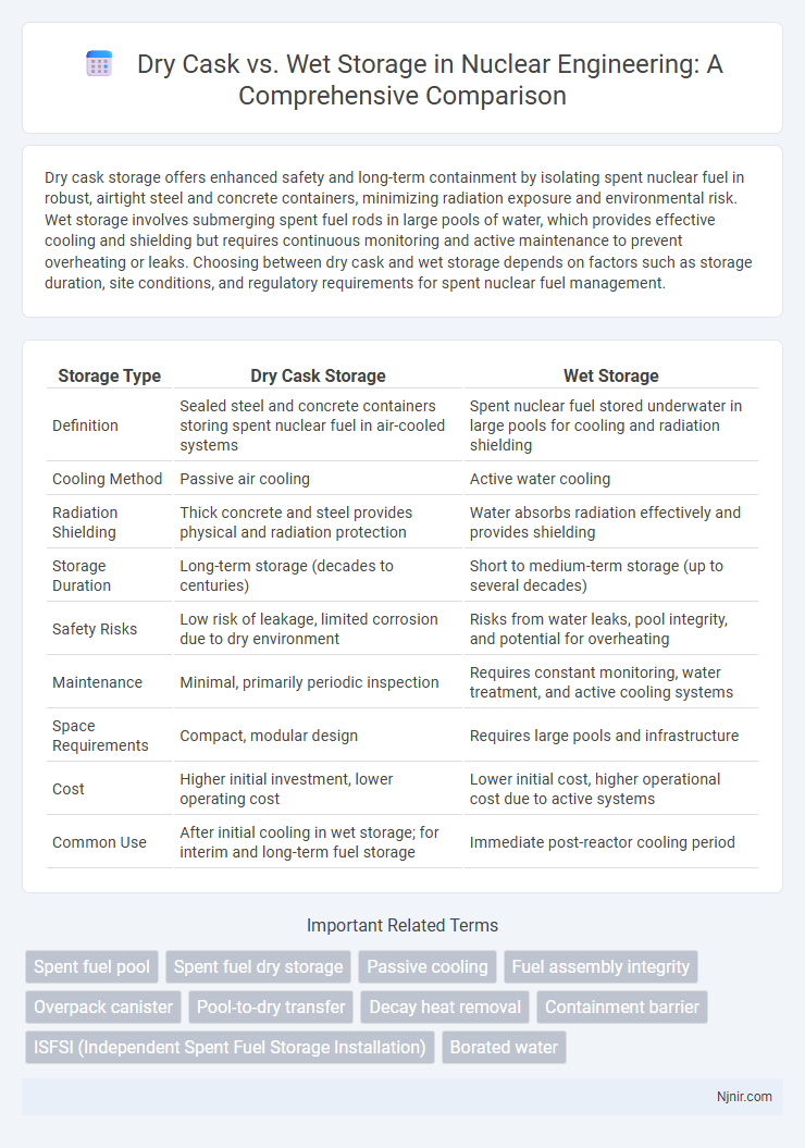 Dry Cask vs. Wet Storage in Nuclear Engineering: A Comprehensive Comparison