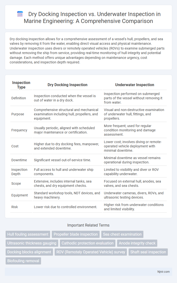 Dry Docking Inspection vs. Underwater Inspection in Marine Engineering: A Comprehensive Comparison