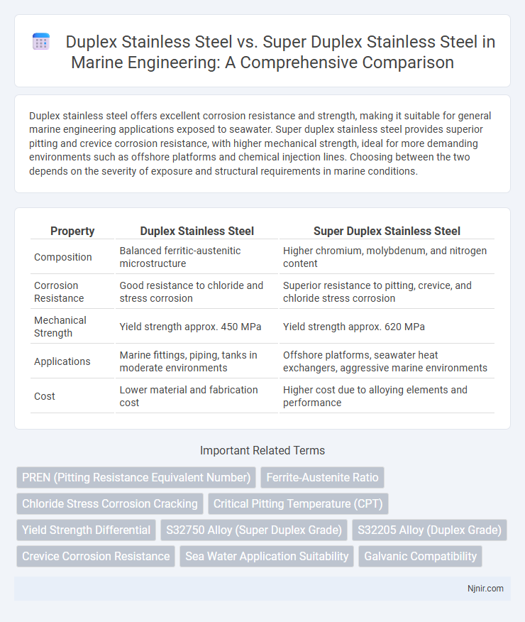 Duplex Stainless Steel vs. Super Duplex Stainless Steel in Marine Engineering: A Comprehensive Comparison