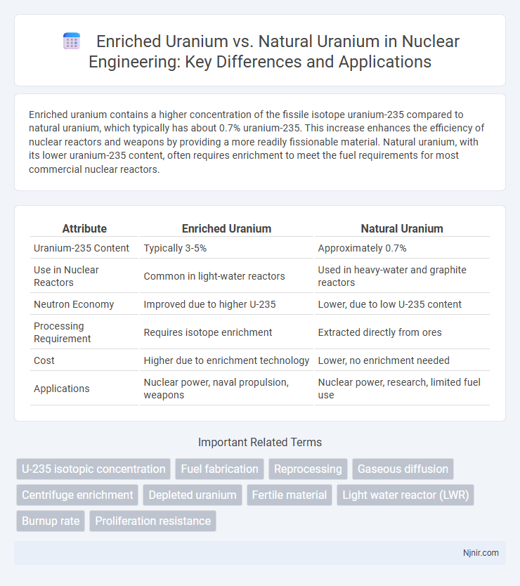 Enriched Uranium vs. Natural Uranium in Nuclear Engineering: Key Differences and Applications