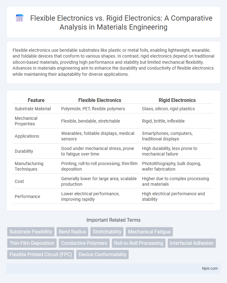 Flexible Electronics vs. Rigid Electronics: A Comparative Analysis in Materials Engineering