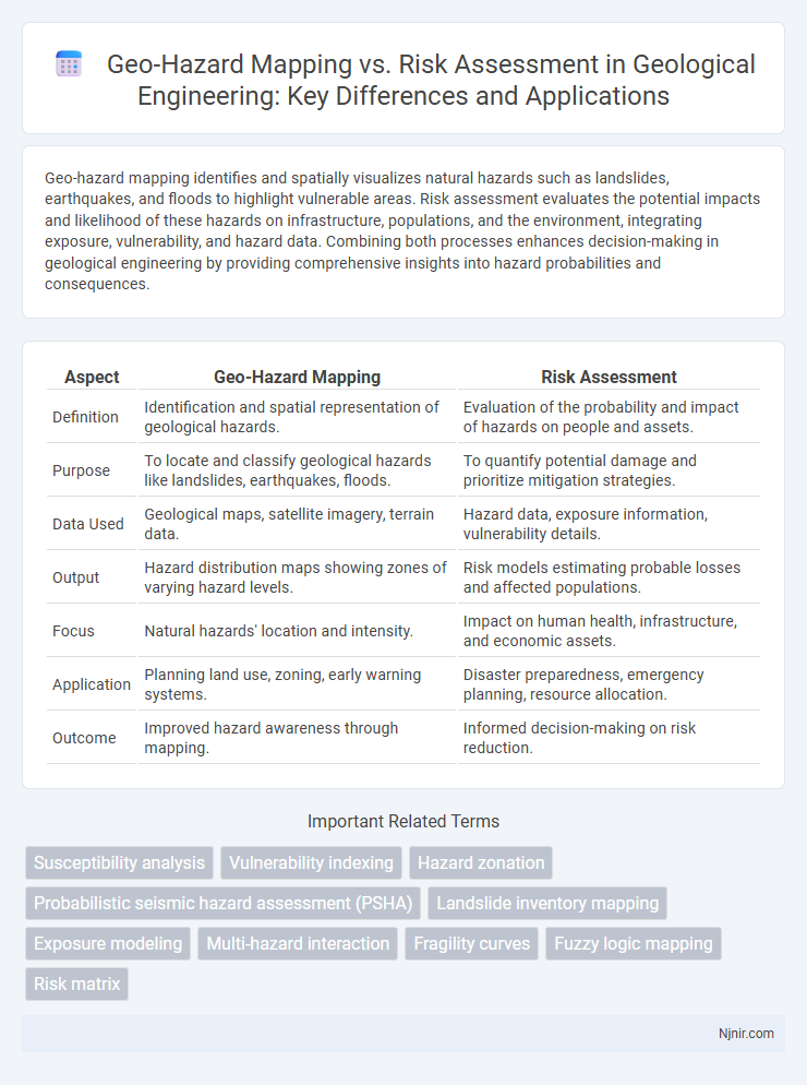 Geo-Hazard Mapping vs. Risk Assessment in Geological Engineering: Key Differences and Applications