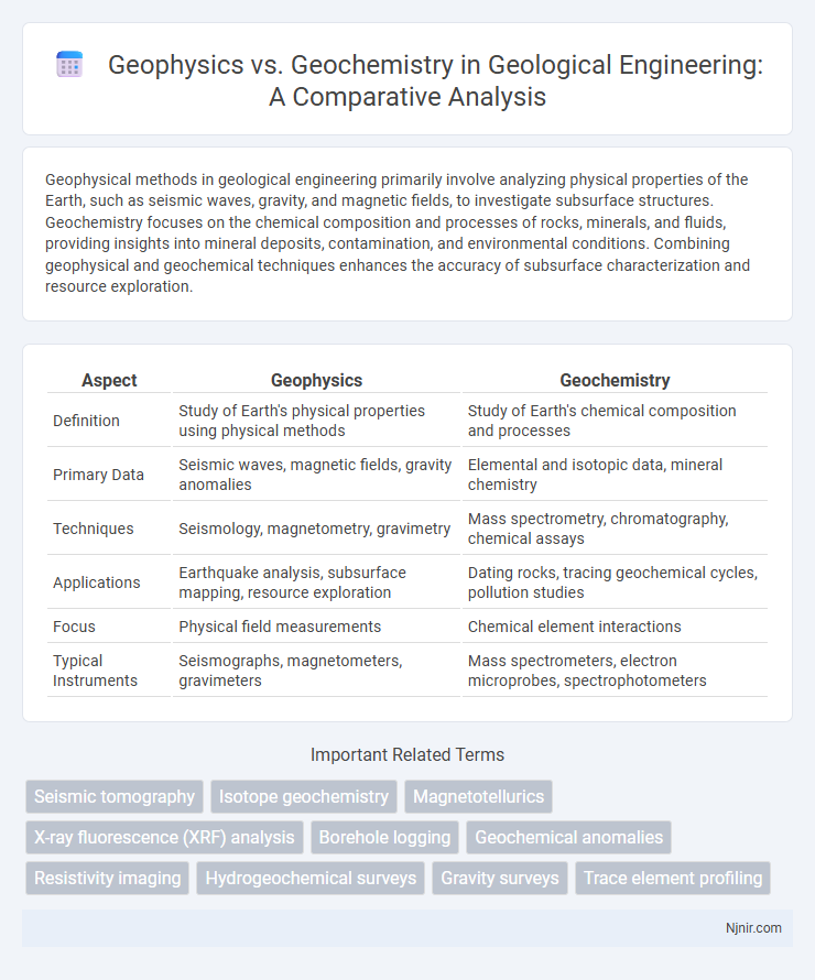 Geophysics vs. Geochemistry in Geological Engineering: A Comparative Analysis