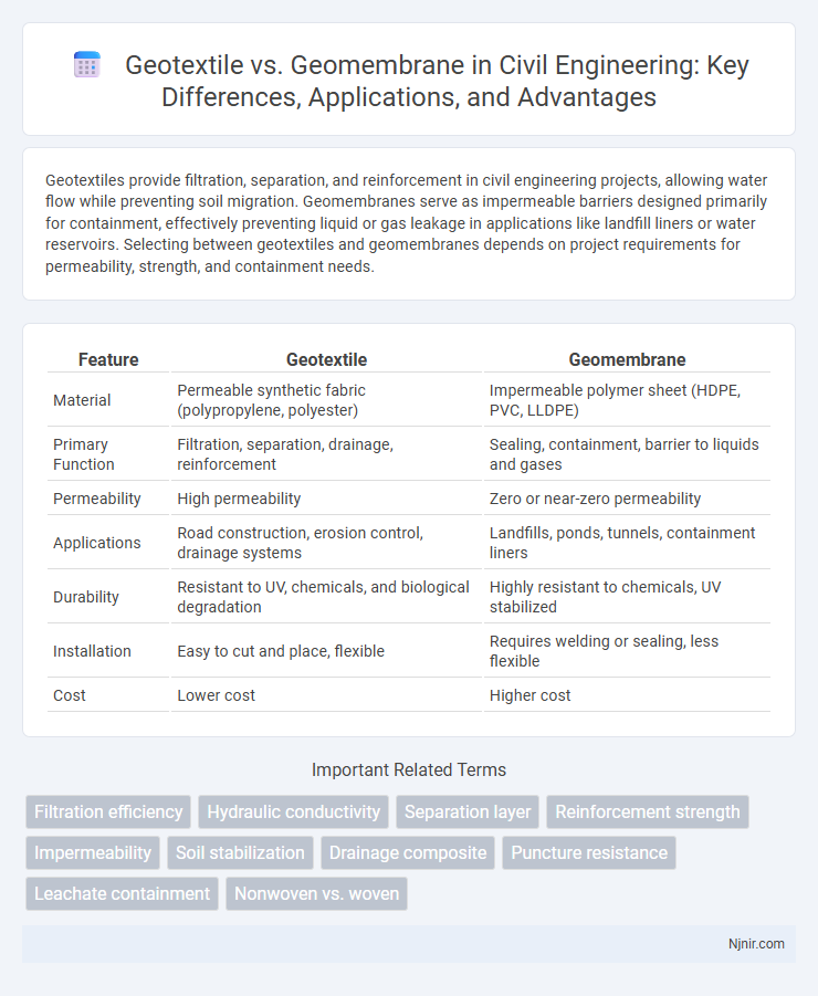 Geotextile vs. Geomembrane in Civil Engineering: Key Differences, Applications, and Advantages