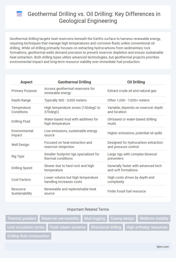Geothermal Drilling vs. Oil Drilling: Key Differences in Geological Engineering