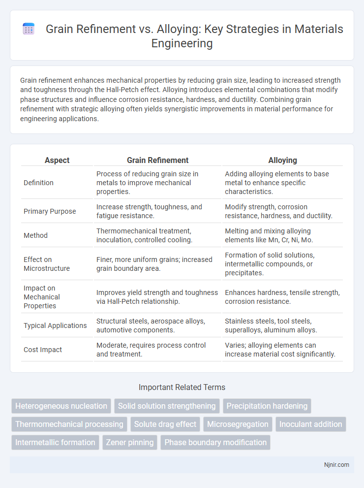 Grain Refinement vs. Alloying: Key Strategies in Materials Engineering