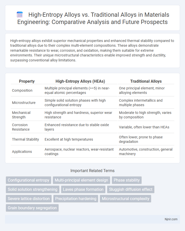 High-Entropy Alloys vs. Traditional Alloys in Materials Engineering: Comparative Analysis and Future Prospects