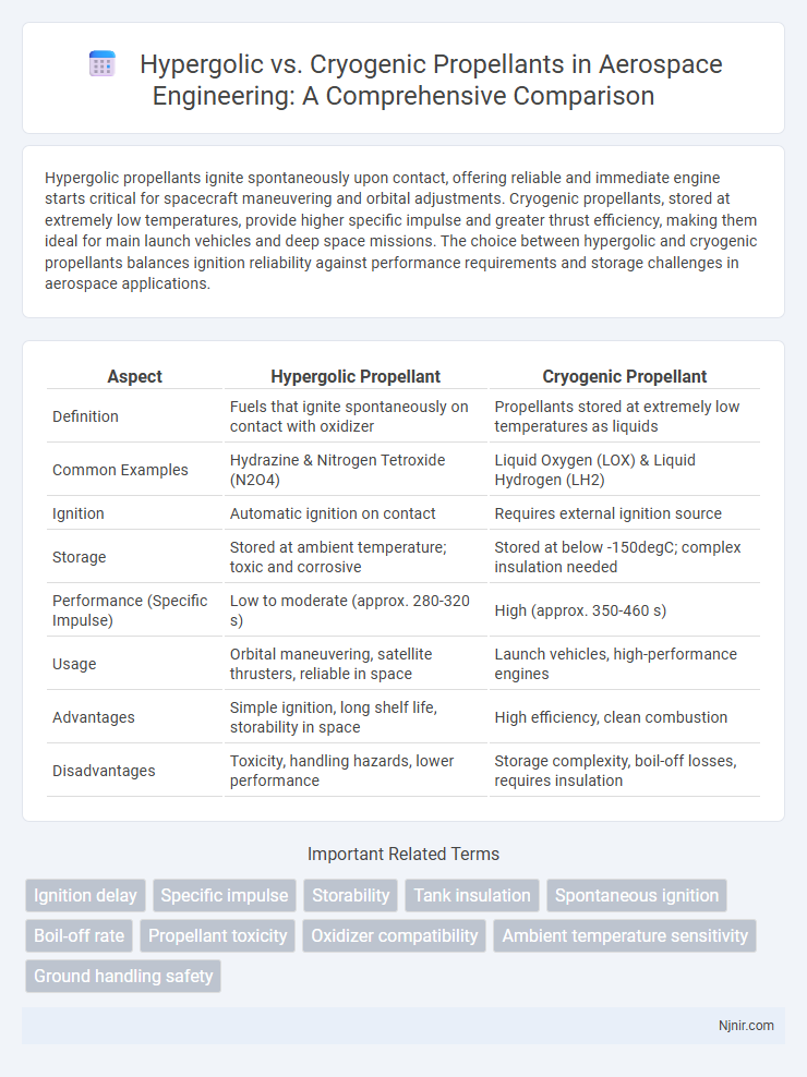 Hypergolic vs. Cryogenic Propellants in Aerospace Engineering: A Comprehensive Comparison