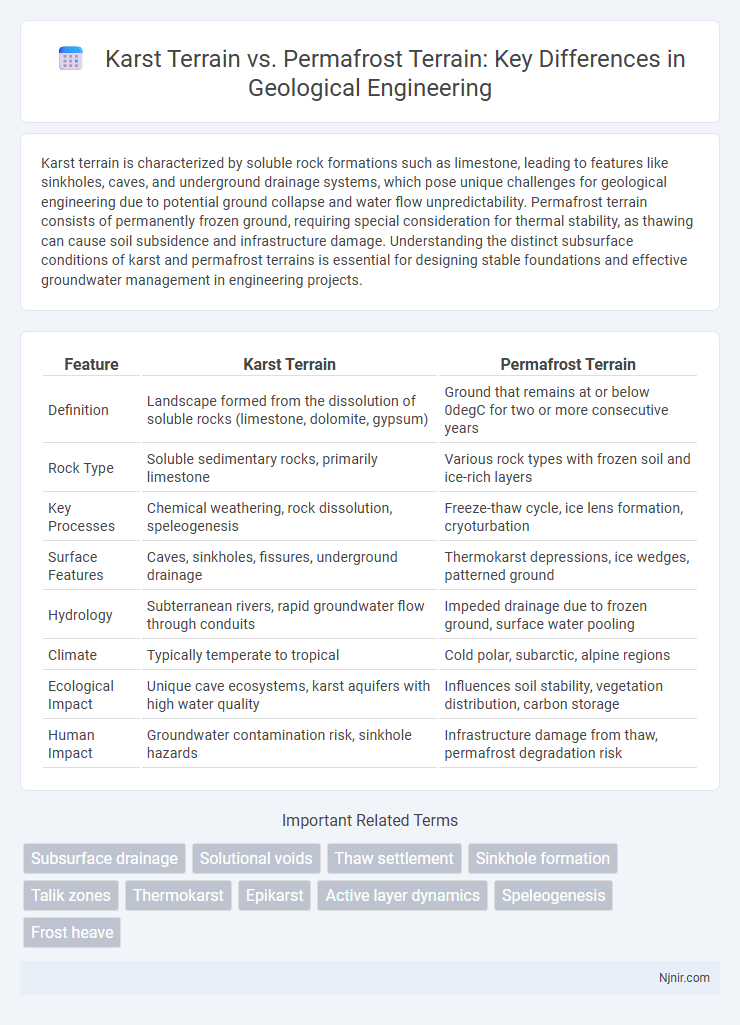 Karst Terrain vs. Permafrost Terrain: Key Differences in Geological Engineering