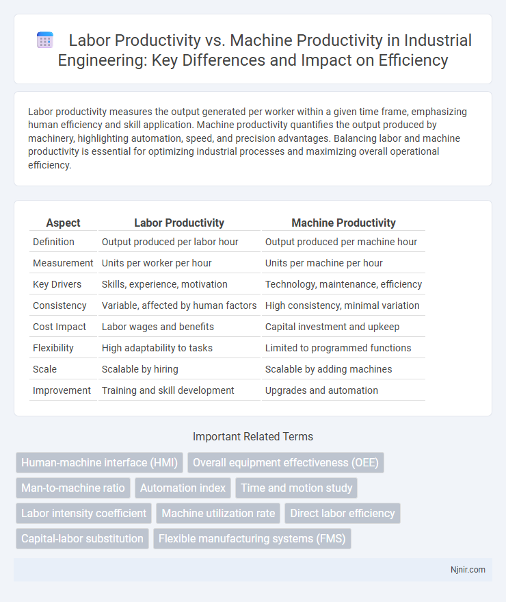 Labor Productivity vs. Machine Productivity in Industrial Engineering: Key Differences and Impact on Efficiency