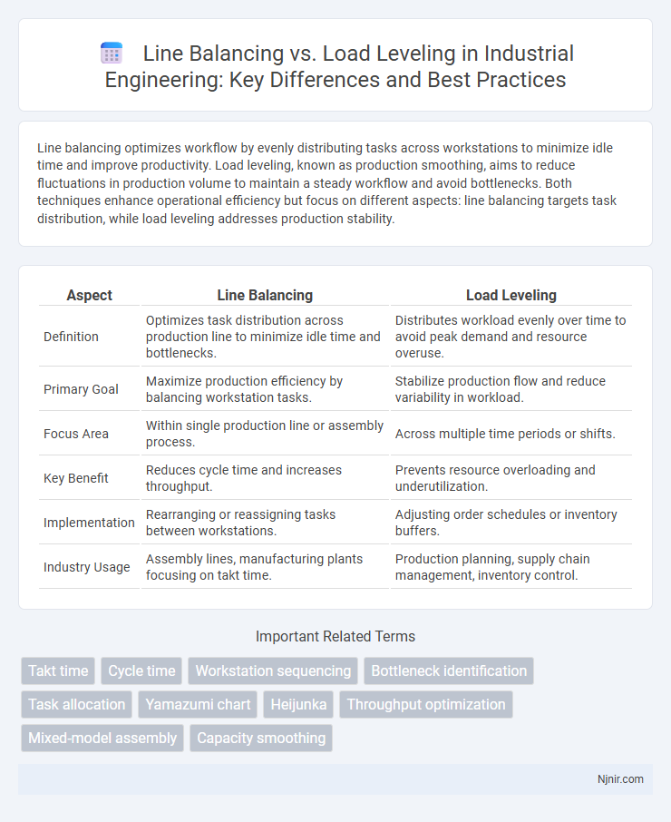 Line Balancing vs. Load Leveling in Industrial Engineering: Key Differences and Best Practices