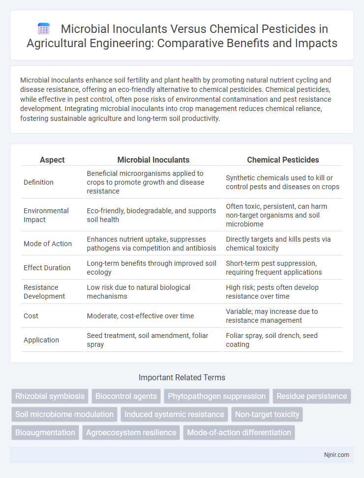 Microbial Inoculants Versus Chemical Pesticides in Agricultural Engineering: Comparative Benefits and Impacts