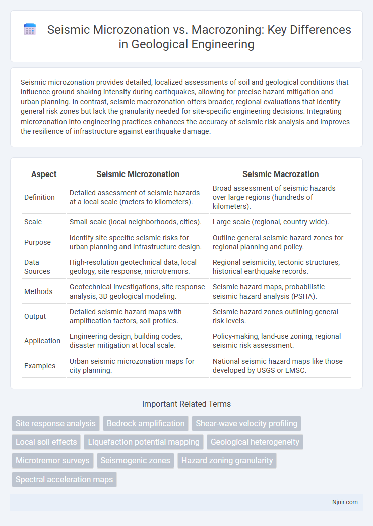 Seismic Microzonation vs. Macrozoning: Key Differences in Geological Engineering