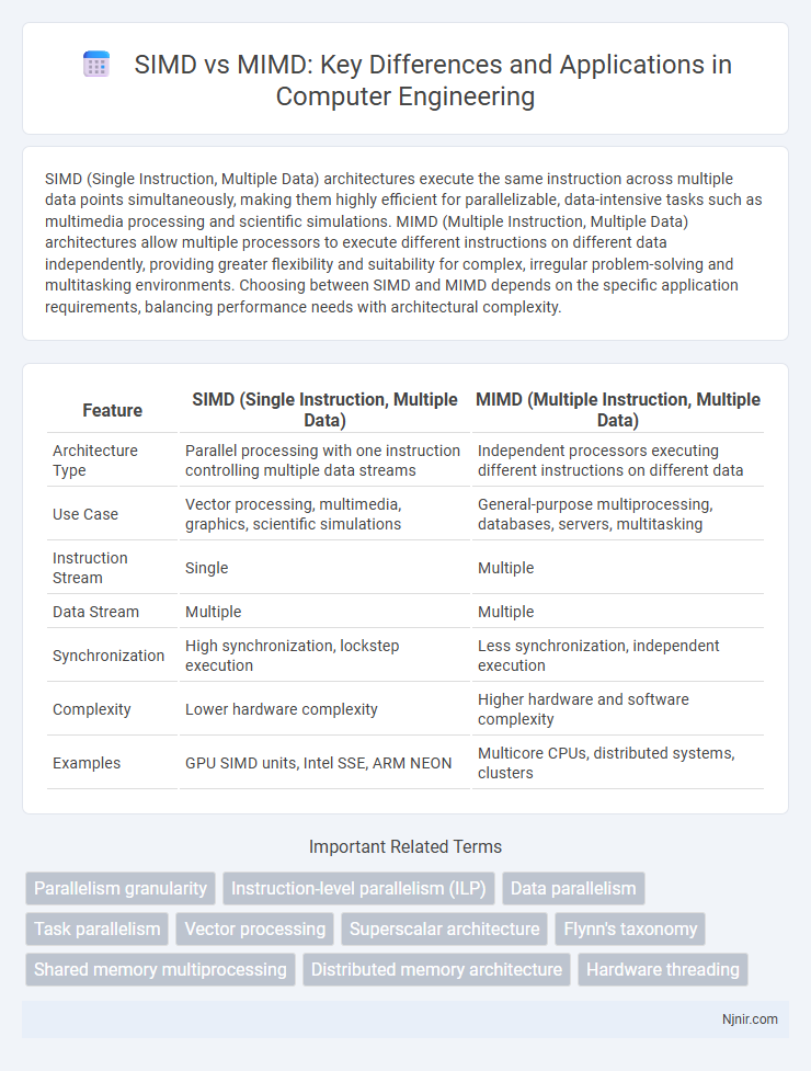 SIMD vs MIMD: Key Differences and Applications in Computer Engineering