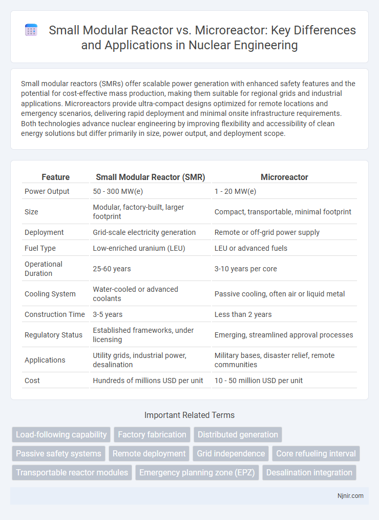 Small Modular Reactor vs. Microreactor: Key Differences and Applications in Nuclear Engineering