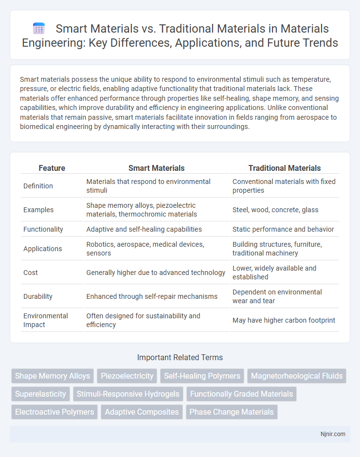 Smart Materials vs. Traditional Materials in Materials Engineering: Key Differences, Applications, and Future Trends
