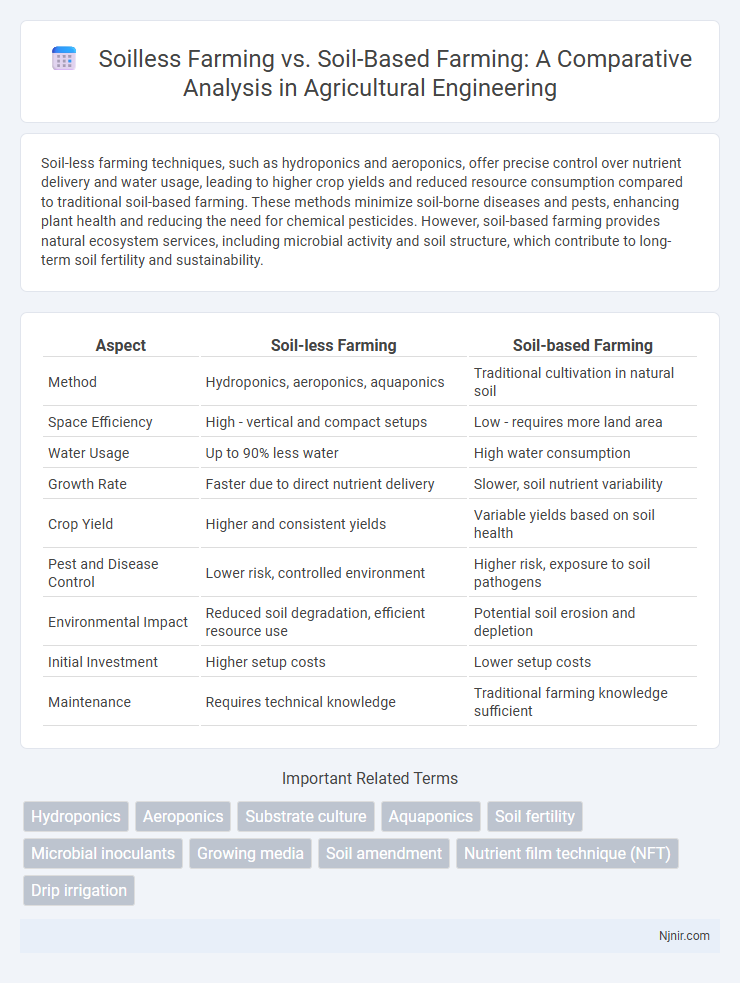 Soilless Farming vs. Soil-Based Farming: A Comparative Analysis in Agricultural Engineering