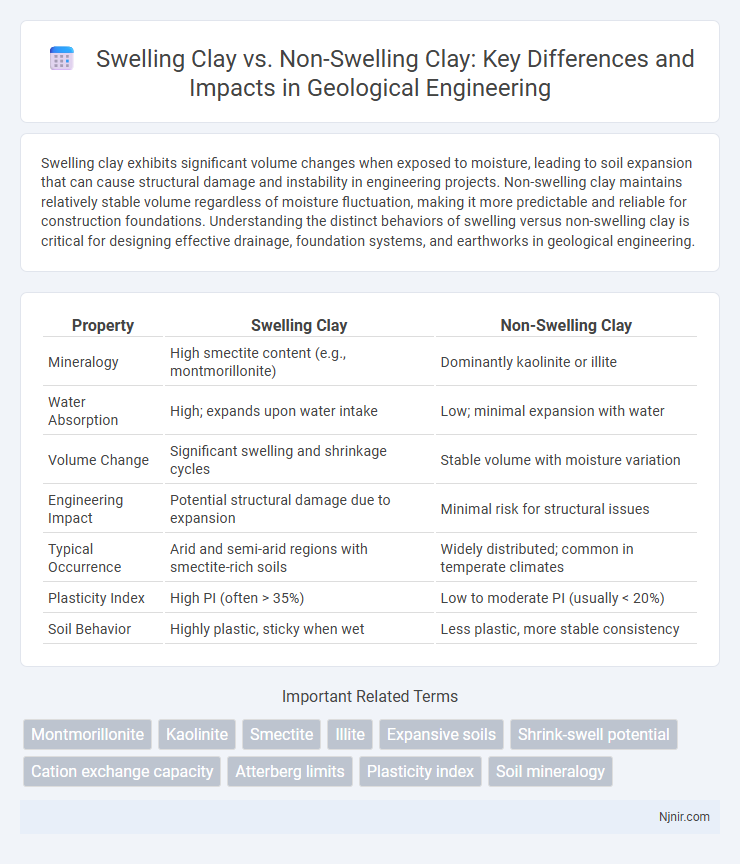 Swelling Clay vs. Non-Swelling Clay: Key Differences and Impacts in Geological Engineering