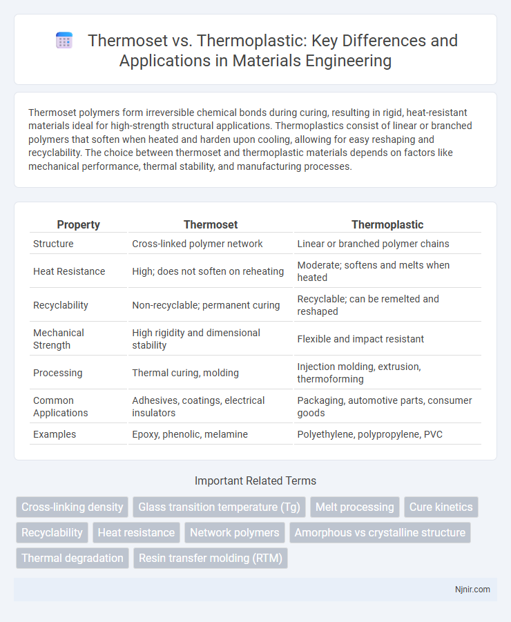 Thermoset vs. Thermoplastic: Key Differences and Applications in Materials Engineering
