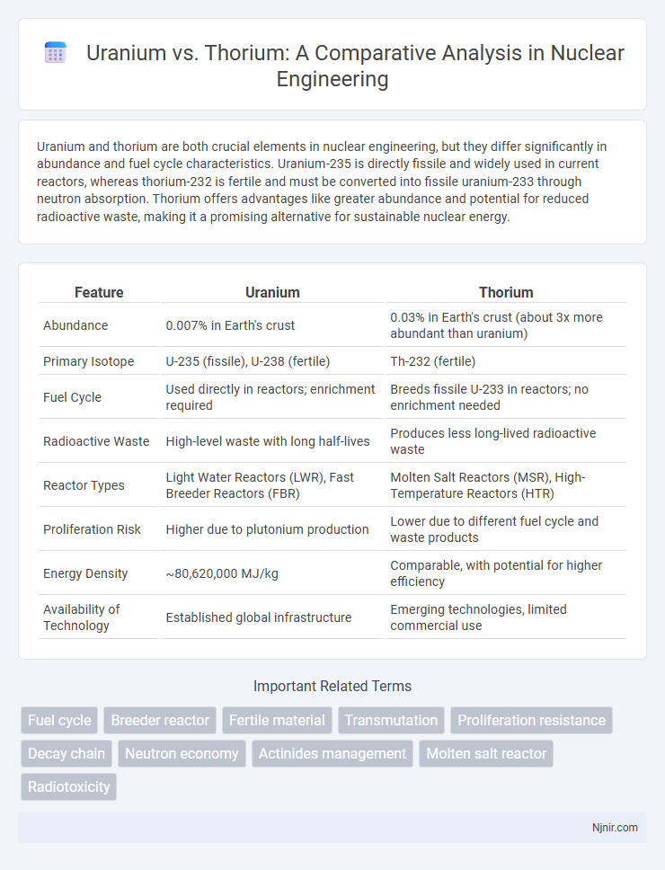 Uranium vs. Thorium: A Comparative Analysis in Nuclear Engineering