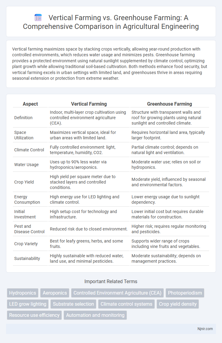 Vertical Farming vs. Greenhouse Farming: A Comprehensive Comparison in Agricultural Engineering