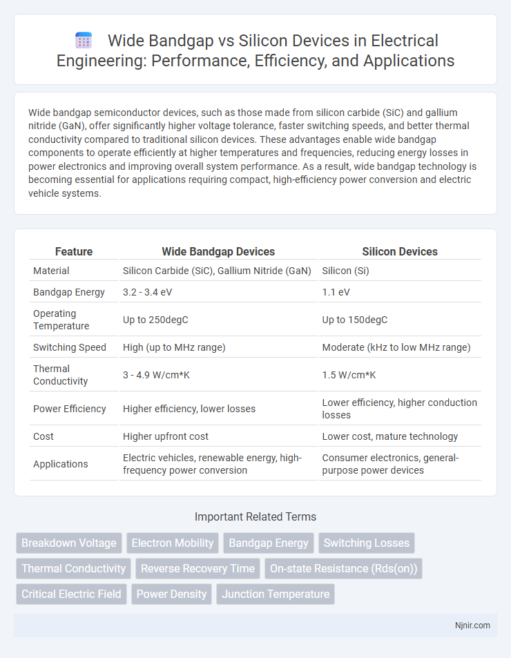 Wide Bandgap vs Silicon Devices in Electrical Engineering: Performance, Efficiency, and Applications
