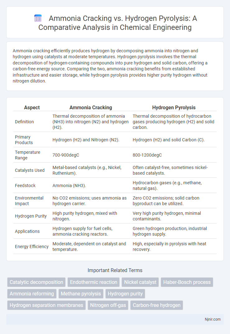 Ammonia Cracking vs. Hydrogen Pyrolysis: A Comparative Analysis in Chemical Engineering