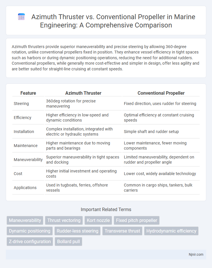 Azimuth Thruster vs. Conventional Propeller in Marine Engineering: A Comprehensive Comparison