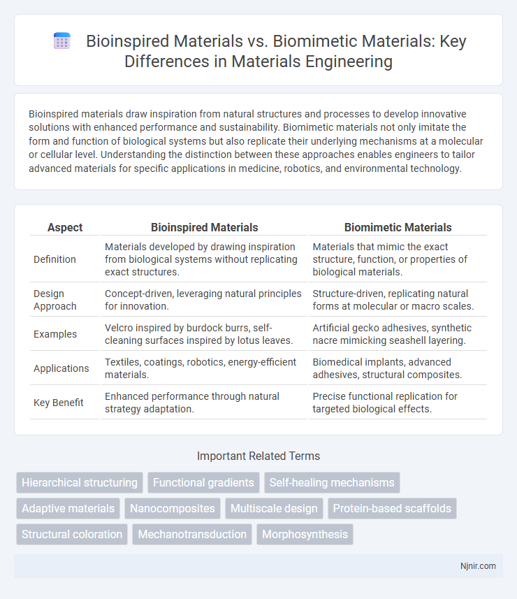 Bioinspired Materials vs. Biomimetic Materials: Key Differences in Materials Engineering