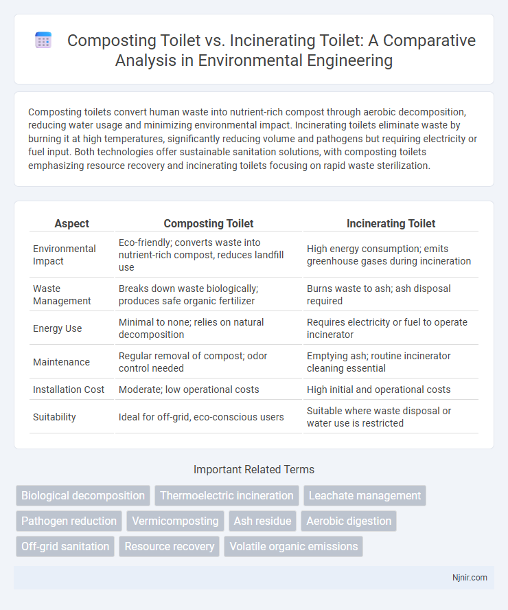 Composting Toilet vs. Incinerating Toilet: A Comparative Analysis in Environmental Engineering