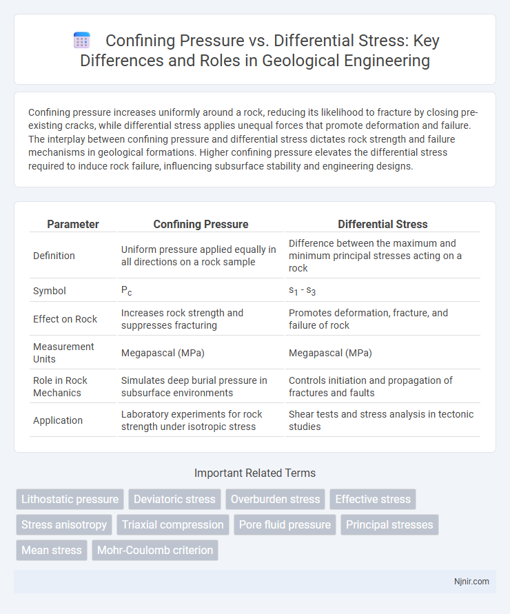 Confining Pressure vs. Differential Stress: Key Differences and Roles in Geological Engineering