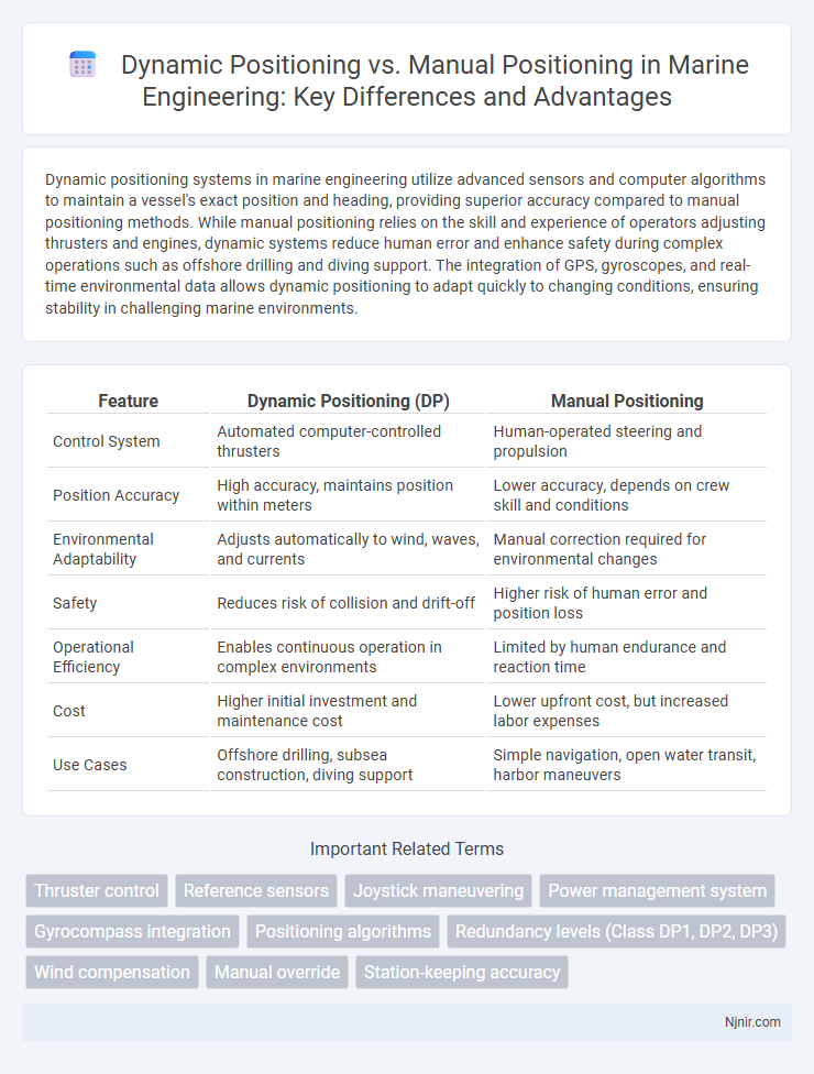 Dynamic Positioning vs. Manual Positioning in Marine Engineering: Key Differences and Advantages