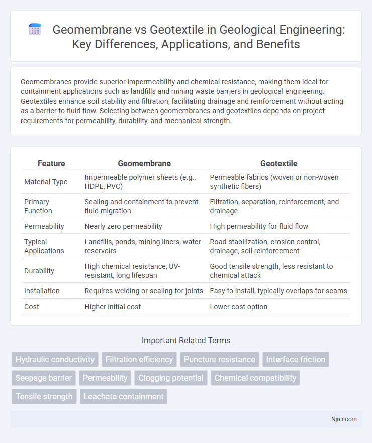 Geomembrane vs Geotextile in Geological Engineering: Key Differences, Applications, and Benefits