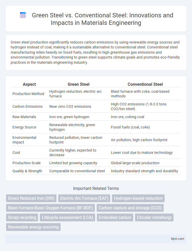 Green Steel vs. Conventional Steel: Innovations and Impacts in Materials Engineering