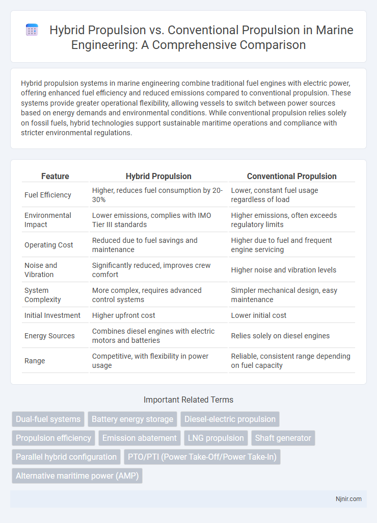 Hybrid Propulsion vs. Conventional Propulsion in Marine Engineering: A Comprehensive Comparison
